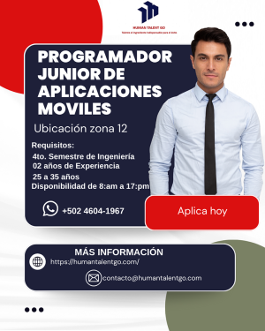 Programador Junior de Aplicaciones Móviles